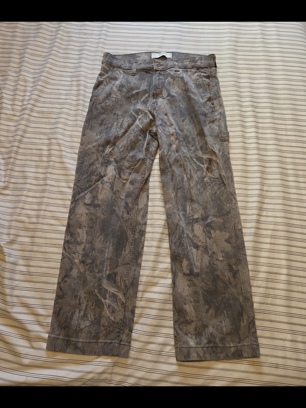 Hollister Grey Camouflage Cargo Pants